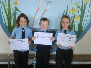 Junior & Senior Infants Certificate Winners 12th September 2014