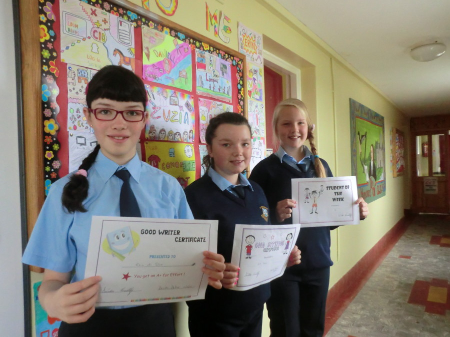 5th & 6th Class Certificate Winners 12th September 2014