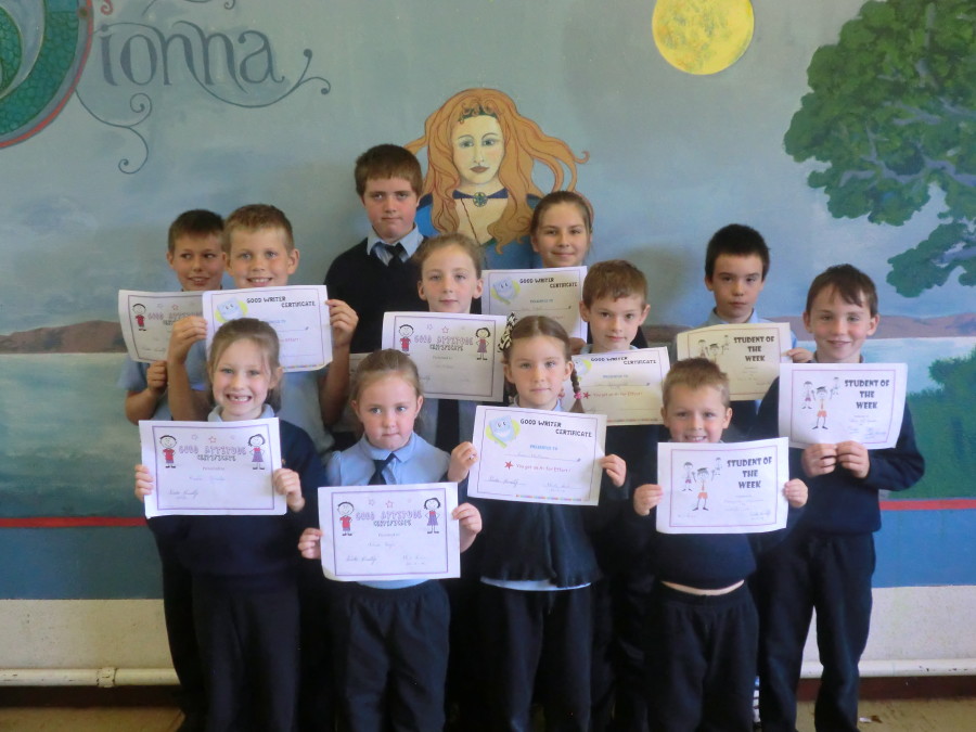 Certificate Winners 26th September 2014