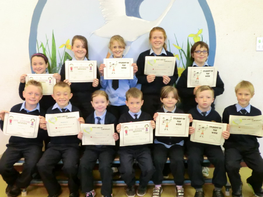 Certificate Winners 3rd October 2014