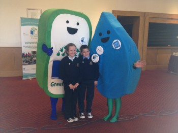 Zuzia and Billy meet the Green School Mascots!