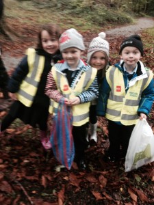 Collecting leaves is lots of fun!