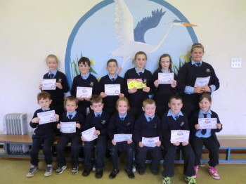 Certificate Winners 11th September 2015