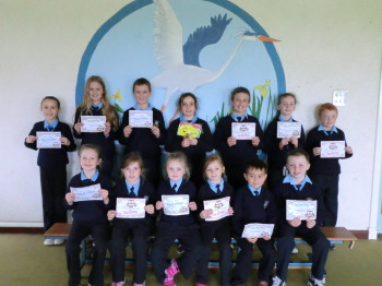 Certificate Winners &  Star of the Week 9th October 2015