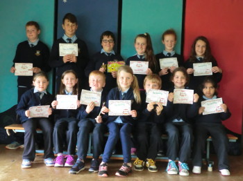 Certificate Winners &  Star of the Week 18th September 2015